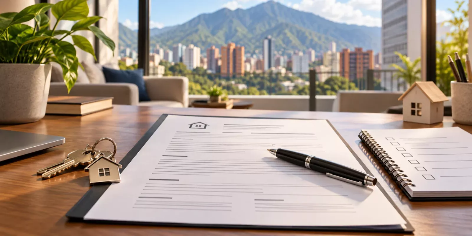 Contrato de alquiler de vivienda en Caracas con lista de puntos para revisar antes de firmar