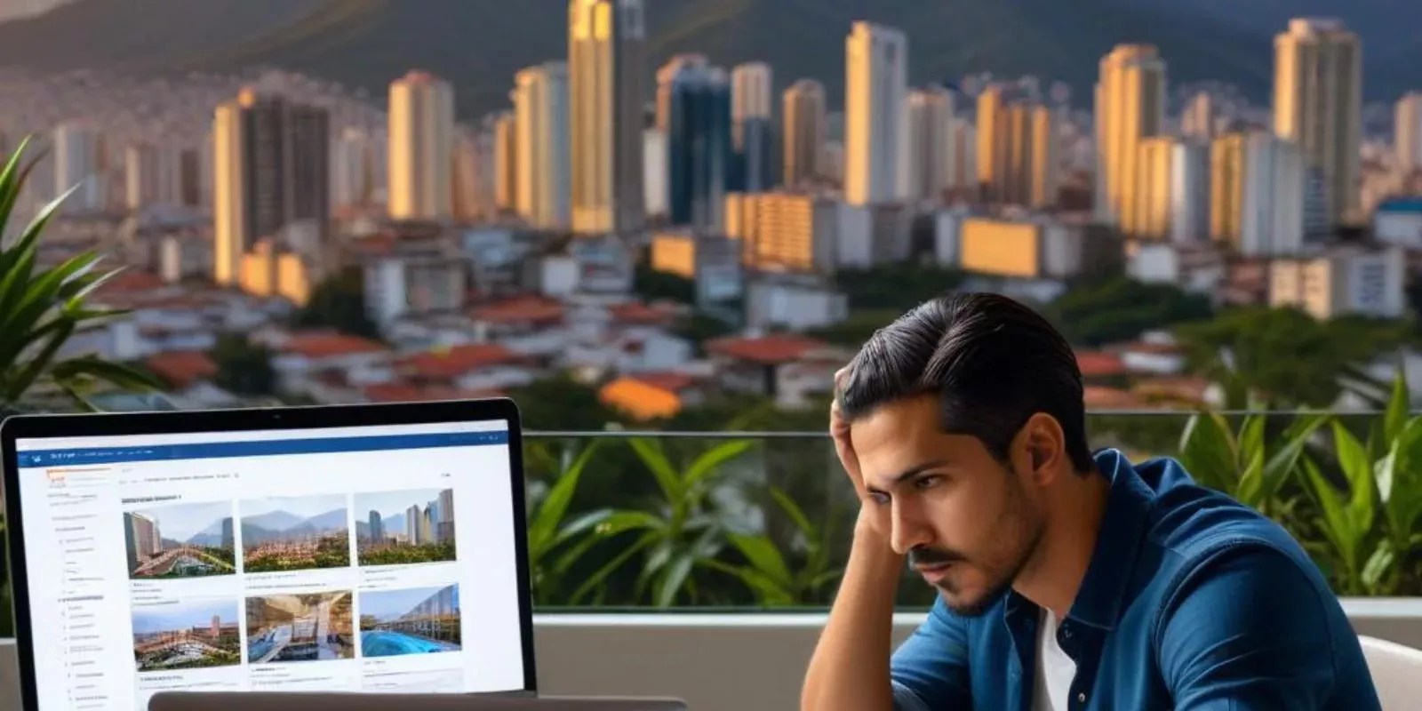 Propietario comparando las condiciones de dos ofertas para vender un inmueble