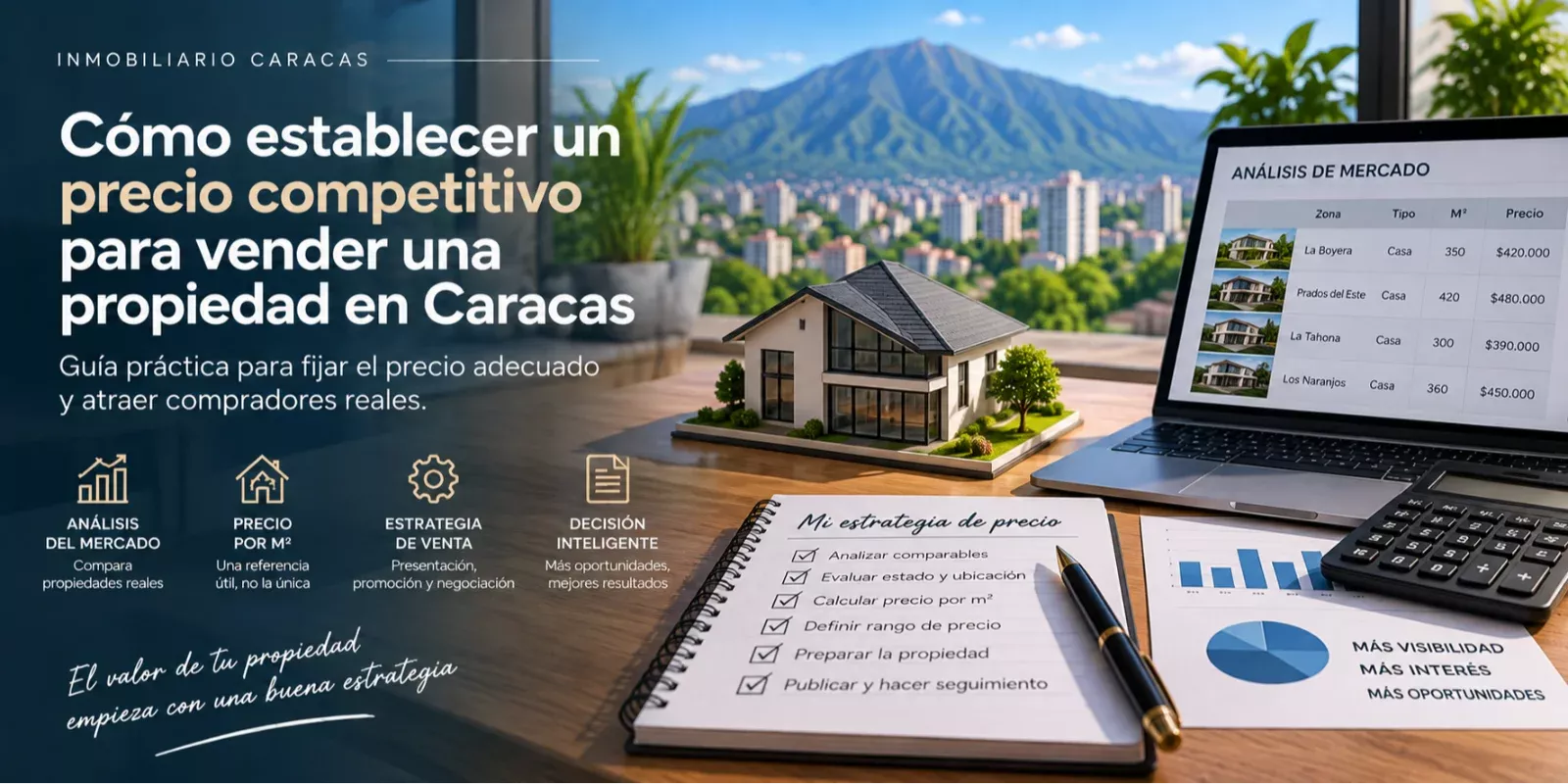 Cómo establecer un precio competitivo para vender una propiedad en Caracas